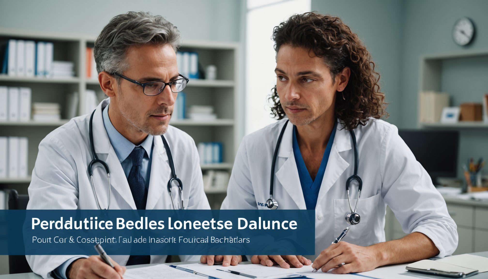 Illustration of a healthcare professional discussing sexual performance boosters and safety considerations with diverse adult patients